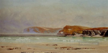  John Oil Painting - Harlyn Sands seascape Brett John